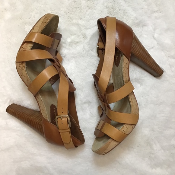 Cole Haan Nike Air Jocelyn Stacked Heel Sandals - Picture 1 of 13